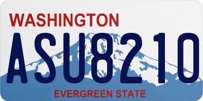 WA license plate ASU8210
