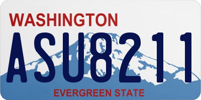 WA license plate ASU8211