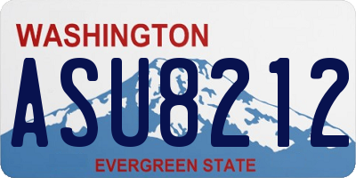 WA license plate ASU8212