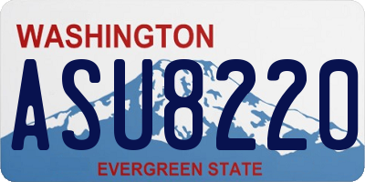 WA license plate ASU8220