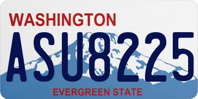 WA license plate ASU8225