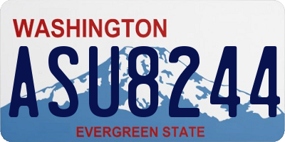 WA license plate ASU8244