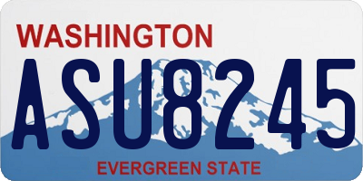 WA license plate ASU8245