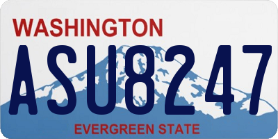 WA license plate ASU8247
