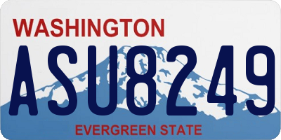 WA license plate ASU8249