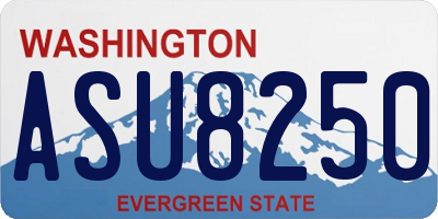 WA license plate ASU8250