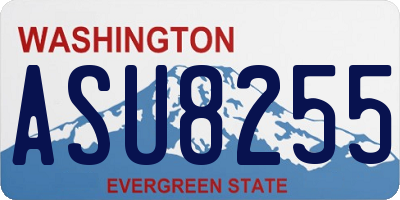 WA license plate ASU8255