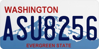 WA license plate ASU8256