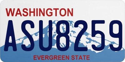 WA license plate ASU8259