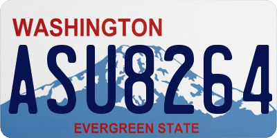 WA license plate ASU8264