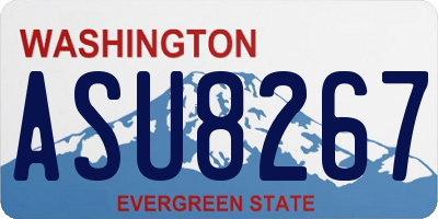 WA license plate ASU8267
