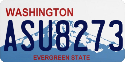 WA license plate ASU8273