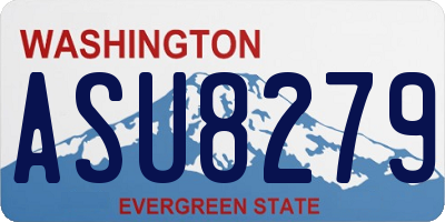 WA license plate ASU8279
