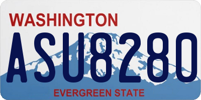 WA license plate ASU8280