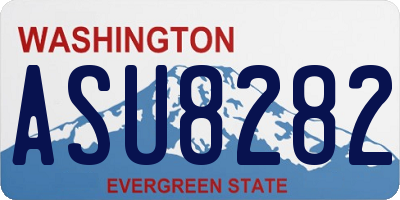 WA license plate ASU8282
