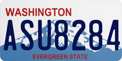 WA license plate ASU8284