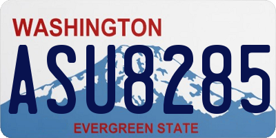 WA license plate ASU8285