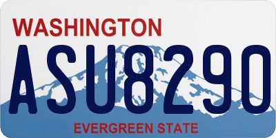 WA license plate ASU8290