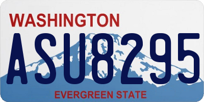 WA license plate ASU8295