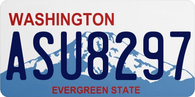 WA license plate ASU8297