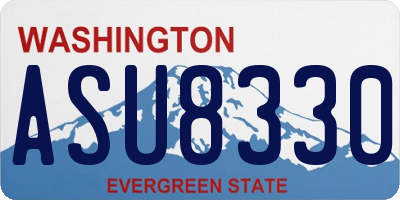 WA license plate ASU8330