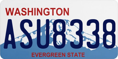WA license plate ASU8338