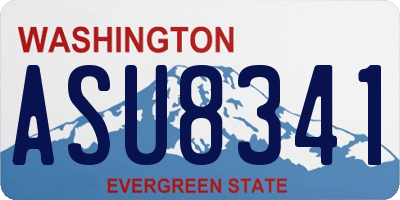 WA license plate ASU8341