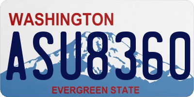 WA license plate ASU8360