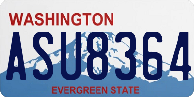 WA license plate ASU8364