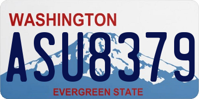 WA license plate ASU8379