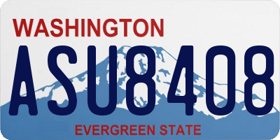 WA license plate ASU8408