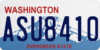 WA license plate ASU8410