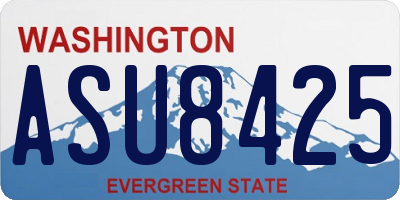 WA license plate ASU8425