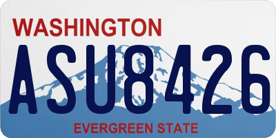WA license plate ASU8426