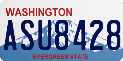 WA license plate ASU8428