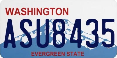 WA license plate ASU8435