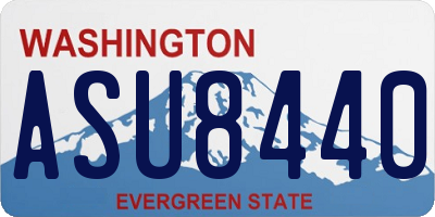 WA license plate ASU8440