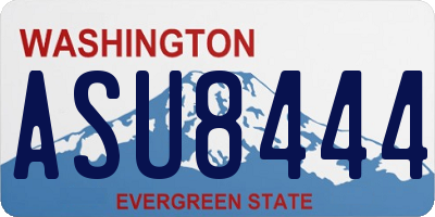 WA license plate ASU8444