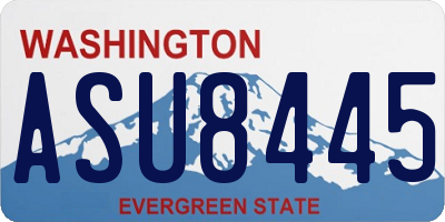 WA license plate ASU8445