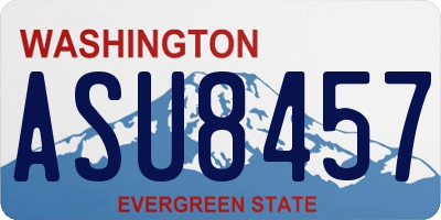 WA license plate ASU8457