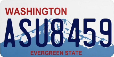 WA license plate ASU8459