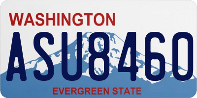 WA license plate ASU8460