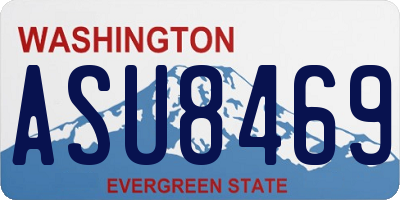 WA license plate ASU8469