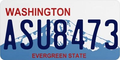 WA license plate ASU8473