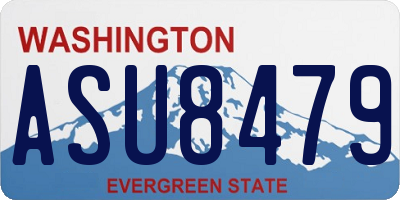 WA license plate ASU8479