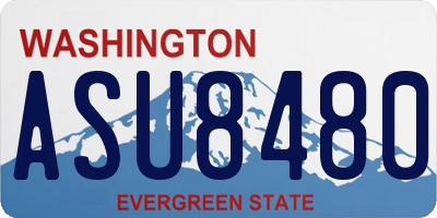 WA license plate ASU8480