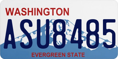 WA license plate ASU8485