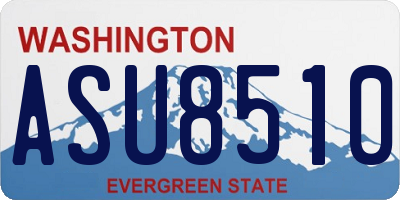 WA license plate ASU8510