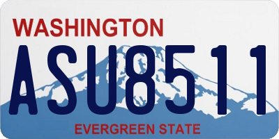 WA license plate ASU8511