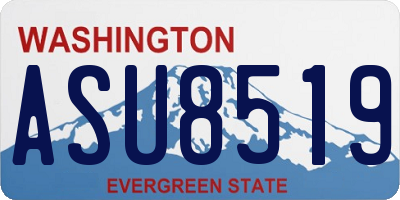 WA license plate ASU8519